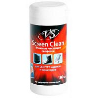 Чистящие салфетки VS для LCD/TFT экранов (туба, 100 шт)
