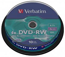 DVD-RW Verbatim SERL (cake box, 10)