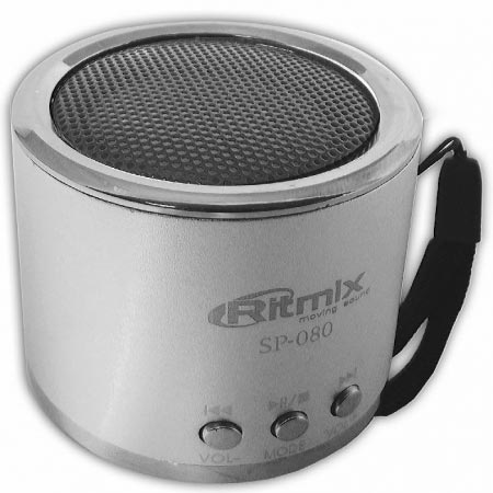 Портативная акустика Ritmix SP-080 Silver фото 5