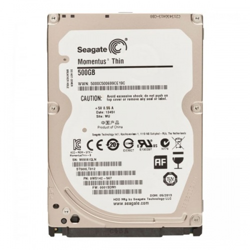 Жесткий диск 2.5" Seagate Momentus Thin ST500LT012 500Gb