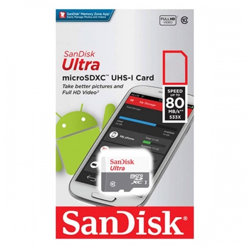 Карта памяти microSDXC SanDisk Ultra 128Gb Class 10 UHS-I U1 фото 2