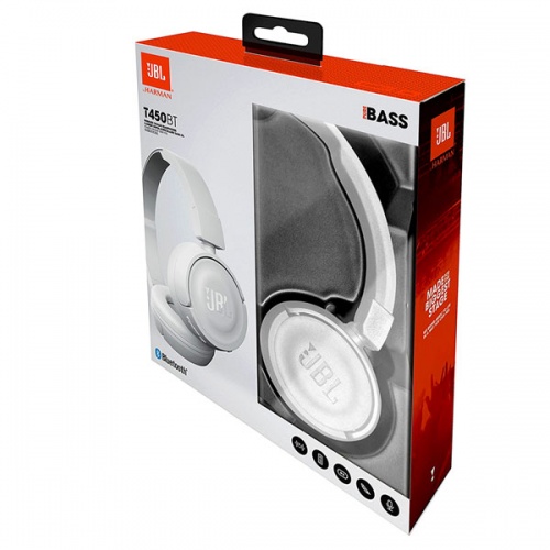 Гарнитура JBL T450BT White фото 2