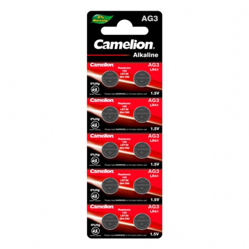 Батарейка Camelion AG3/LR41 (Al, 1.5V) (1 шт)