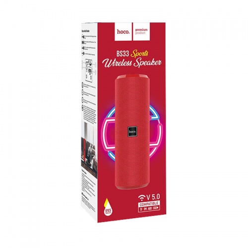 Портативная акустика Hoco BS33 Bluetooth Red фото 4