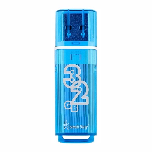 Флешка USB 2.0 SmartBuy Glossy 32Gb Blue Флешка USB 2.0 SmartBuy Glossy 32Gb Blue