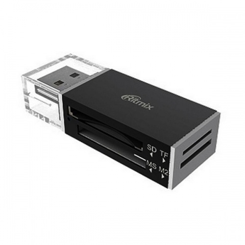 Картридер USB 2.0 Ritmix CR-2042 Black