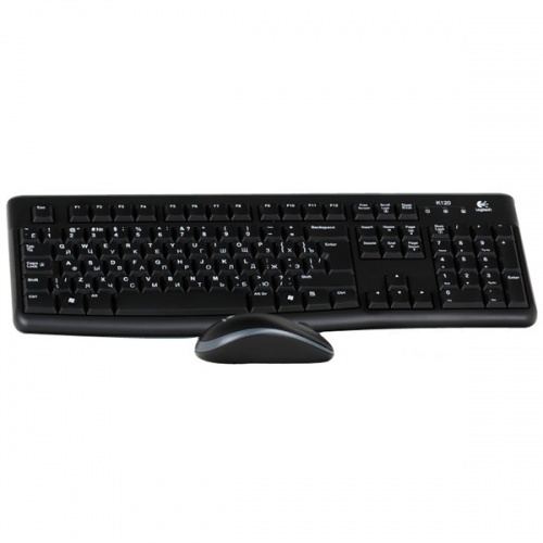 Комплект (клавиатура и мышь) Logitech Desktop MK120 Black USB