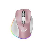 Мышь Genius Ergo 9000S Pro Silent USB / BT Wireless Pink