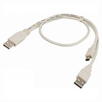 Кабель DH&R USB 2.0 AM-miniBM 5pin + доп.питание (0.5 м)