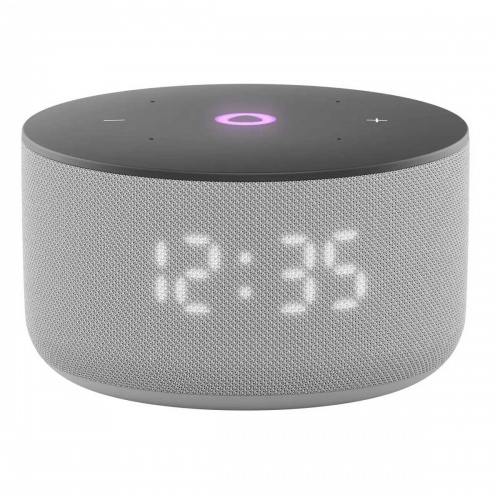 Умная колонка Яндекс Станция Мини 3 с часами и Алисой на YaGPT, серый