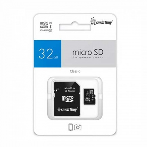 Карта памяти microSDHC Smartbuy 32Gb Class 10 фото 3