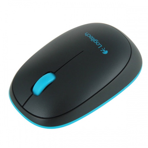 Комплект (клавиатура и мышь) Logitech Combo MK240 Nano Wireless Black-Blue фото 3