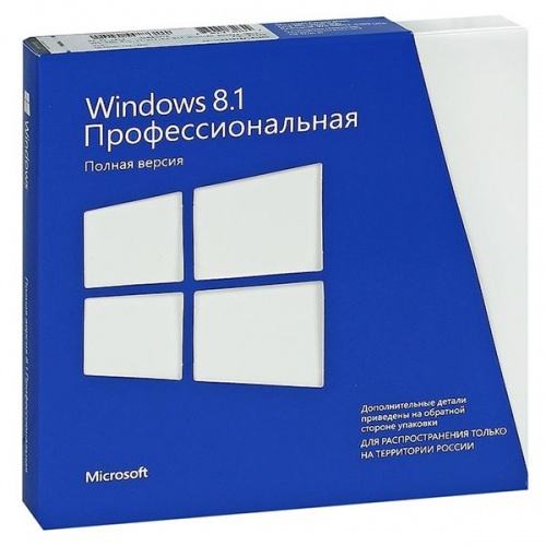 Microsoft Windows 8.1 Pro 32-bit/64-bit DVD, Box