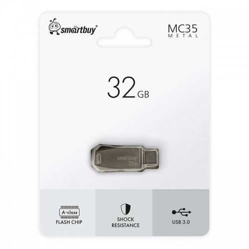 Флешка SmartBuy USB Type-C MC35 Dual 32Gb Metal фото 3