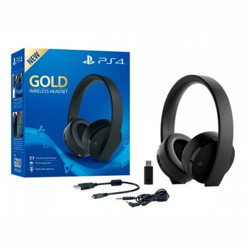 Гарнитура Sony Gold Wireless Stereo Headset PS4/PS3/PS Vita Black фото 4