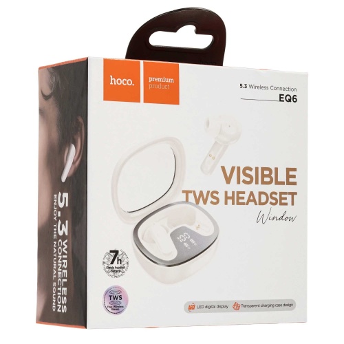 Гарнитура Hoco EQ6 White фото 5 Гарнитура Hoco EQ6 White фото 5