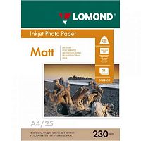 Фотобумага LOMOND матовая, А4, 230г/м2, 25 листов