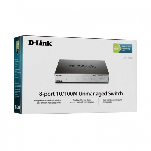 Коммутатор D-Link DES-1008D фото 4