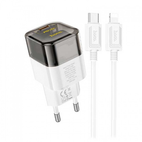 Зарядное устройство Hoco C125A PD20W + QC 3.0 + кабель Type-C White фото 2