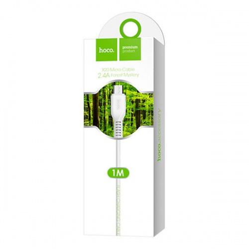 Кабель Hoco X20 USB AM-microBM White (1 м) фото 2