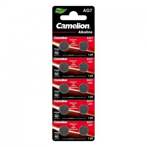 Батарейка Camelion AG7/LR57/LR927/395 (Al, 1.5V) (1 шт)