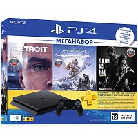 Sony PlayStation 4 1Tb Slim + Detroit + Horizon Zero Dawn + Одни из нас