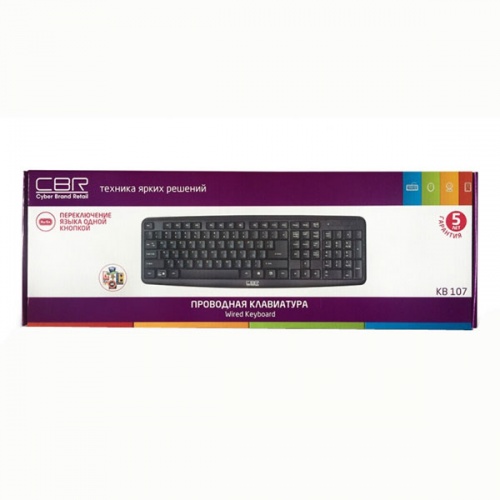 Клавиатура CBR KB 107 Black USB