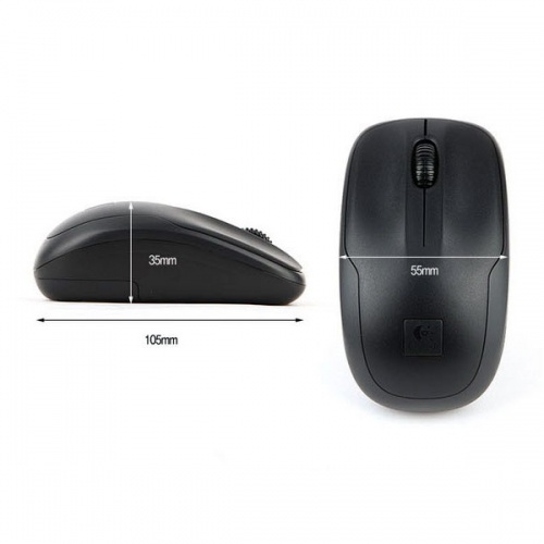 Комплект (клавиатура и мышь) Logitech Combo MK220 Wireless Black фото 3