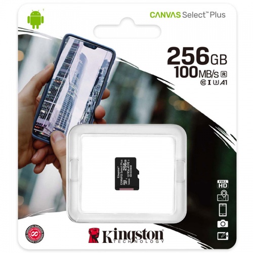 Карта памяти microSDHC Kingston 256Gb Class 10 UHS-I U1 фото 2