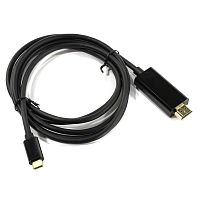 Кабель VCOM Type-C-HDMI Black (1.8 м)