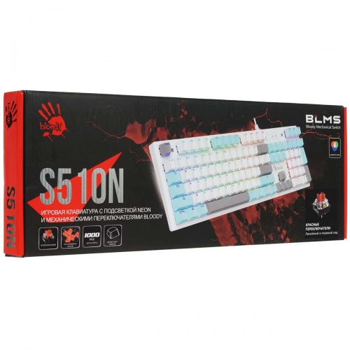 Клавиатура A4tech Bloody S510N Red Switches RGB USB фото 4 Клавиатура A4tech Bloody S510N Red Switches RGB USB фото 4