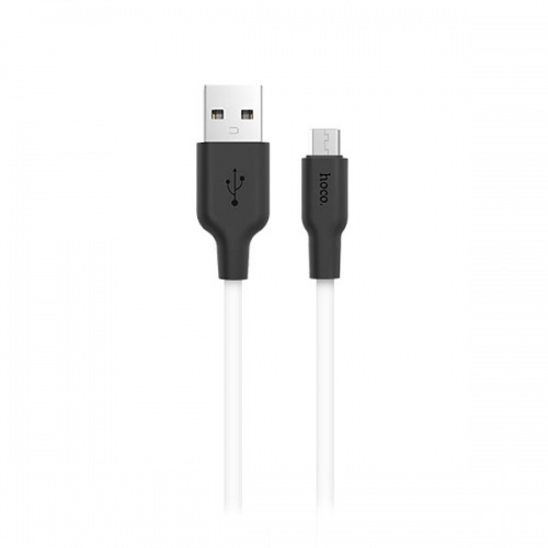 Кабель Hoco X21 USB AM-microBM White (1 м)