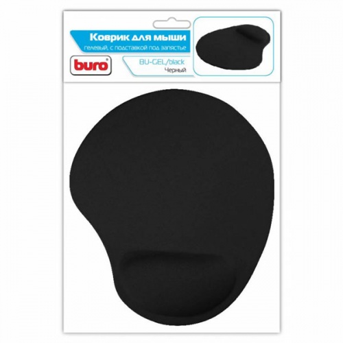 Коврик для мыши Buro "BU-GEL" Black фото 2