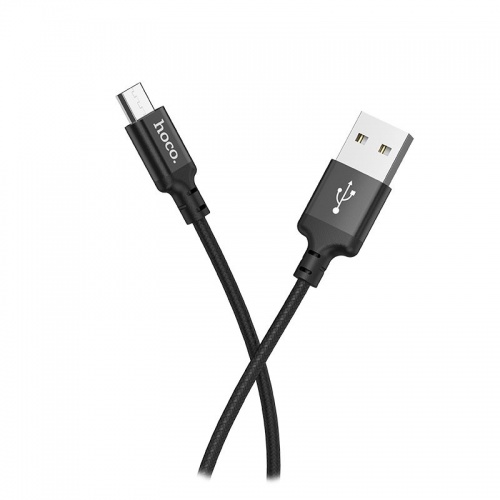 Кабель Hoco X14 USB AM-microBM Black (1 м)