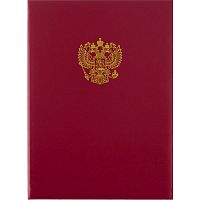Папка адресная с орлом А4, бордовый