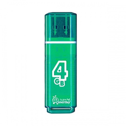 Флешка SmartBuy Glossy 4Gb Green