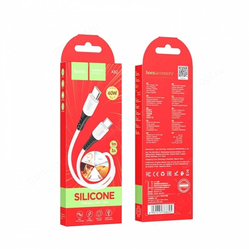 Кабель Hoco X82 USB Type-C-USB Type-C White (1 м) фото 2