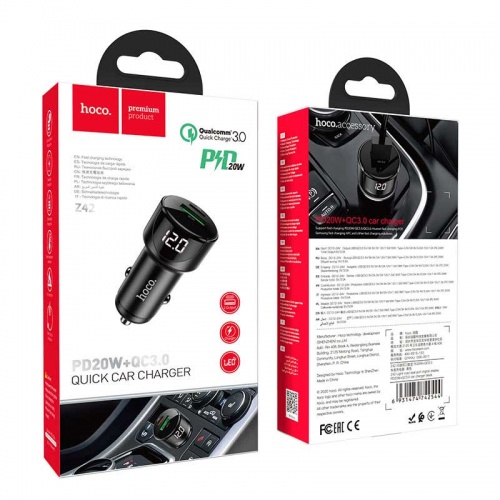 Зарядное устройство Hoco Z42 PD20W + QC 3.0 Black фото 6