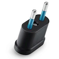 Переходник сетевой для евророзетки Black