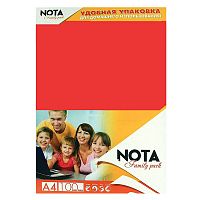 Бумага цветная Nota Family А4, 100 листов, красный интенсив
