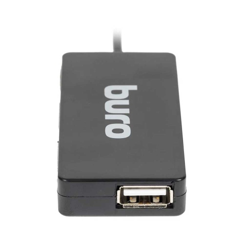 Разветвитель USB 2.0 Buro BU-HUB4-U2.0 Slim Black фото 3