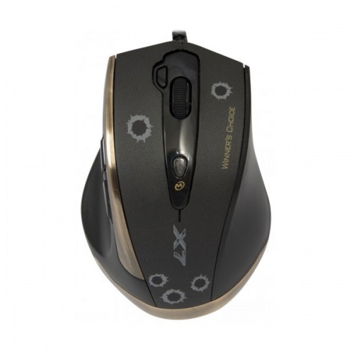 Мышь A4Tech F3 X7 Gaming Black-Gold USB