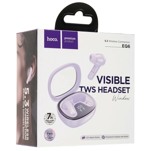 Гарнитура Hoco EQ6 Violet фото 5 Гарнитура Hoco EQ6 Violet фото 5