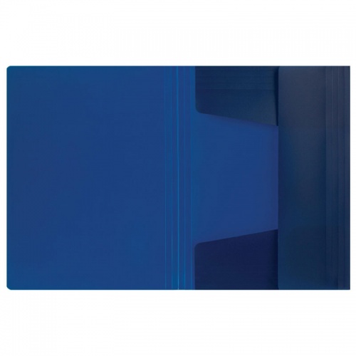 Папка-конверт на резинках Attache А4, синий фото 2