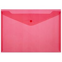 Папка-конверт на кнопке Attache А4, красный