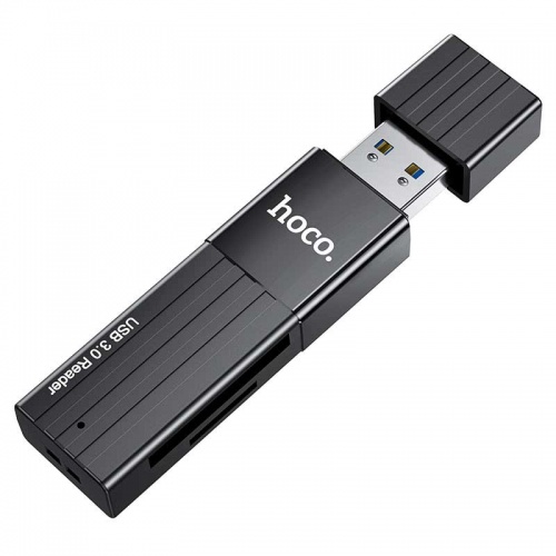 Картридер USB 3.0 Hoco HB20 Black фото 2