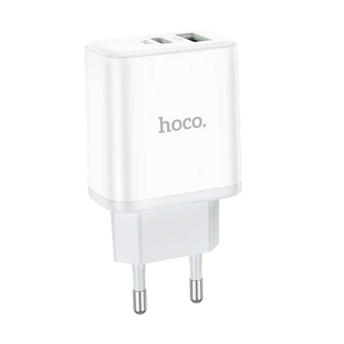 Зарядное устройство Hoco C105A PD20W + QC 3.0 + кабель Type-C White фото 2