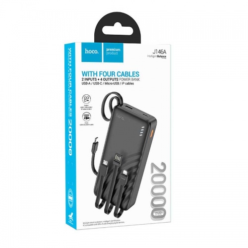 Внешний аккумулятор Hoco J146A 20000 мАч Black фото 4