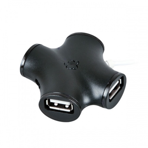Разветвитель USB 2.0 CBR CH-100 Black фото 2