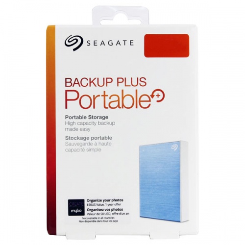 Внешний жесткий диск Seagate Backup Plus Slim 2Tb Light Blue фото 5